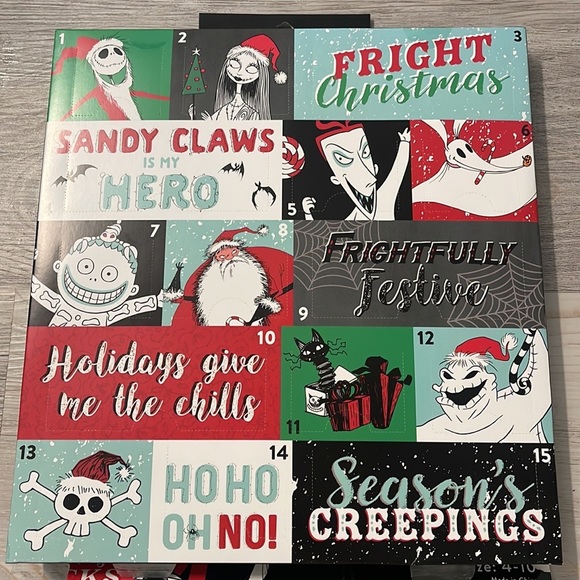 Disney’s Nightmare before Christmas Advent calendar 15 days of socks Women NWT - Picture 6 of 6